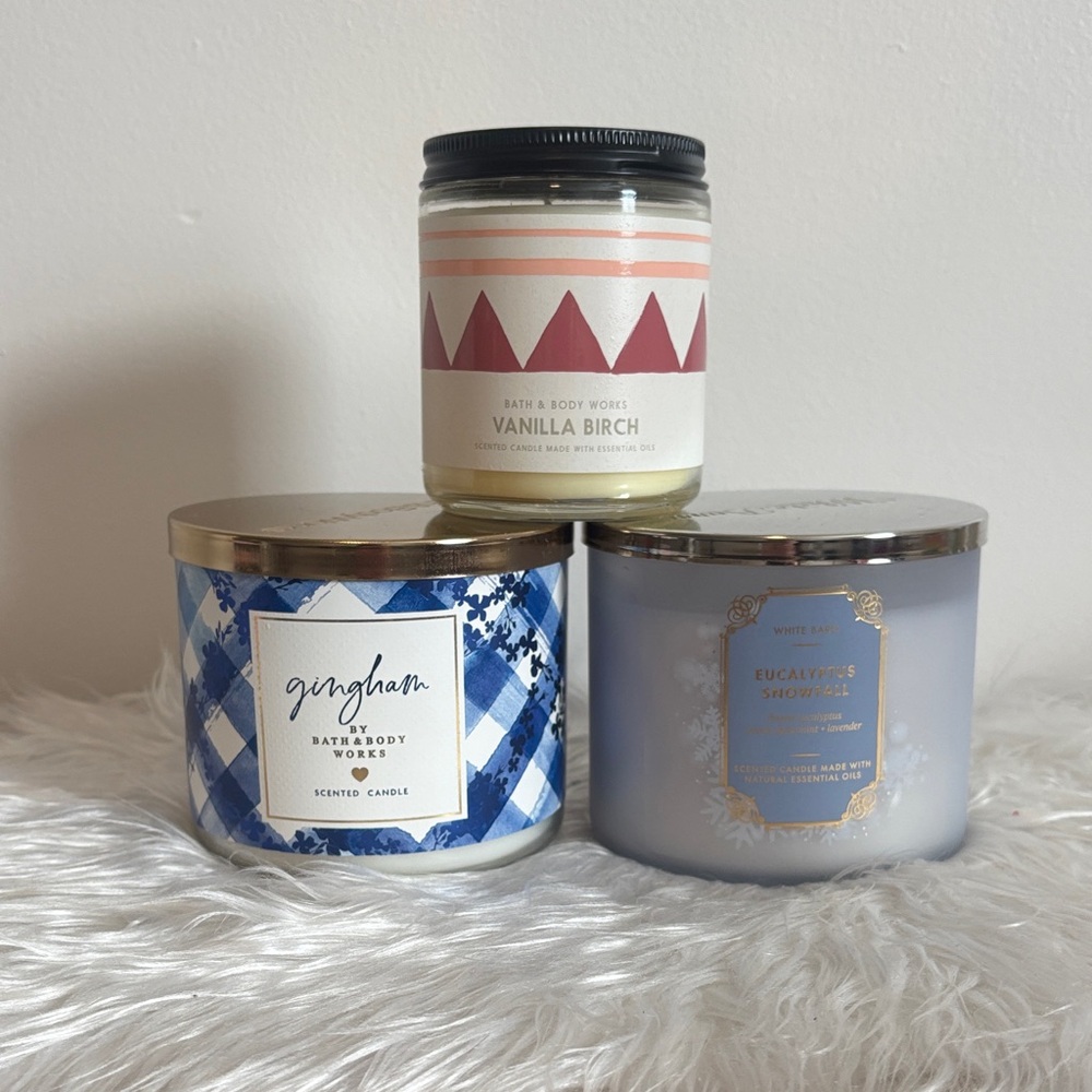 3 Bath and Body Works Candles
